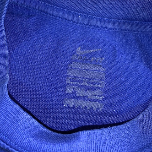 Texas Rangers Shirt Mens Medium Blue MLB Baseball Nike Dri Fit Performance Tee - Picture 4 of 13